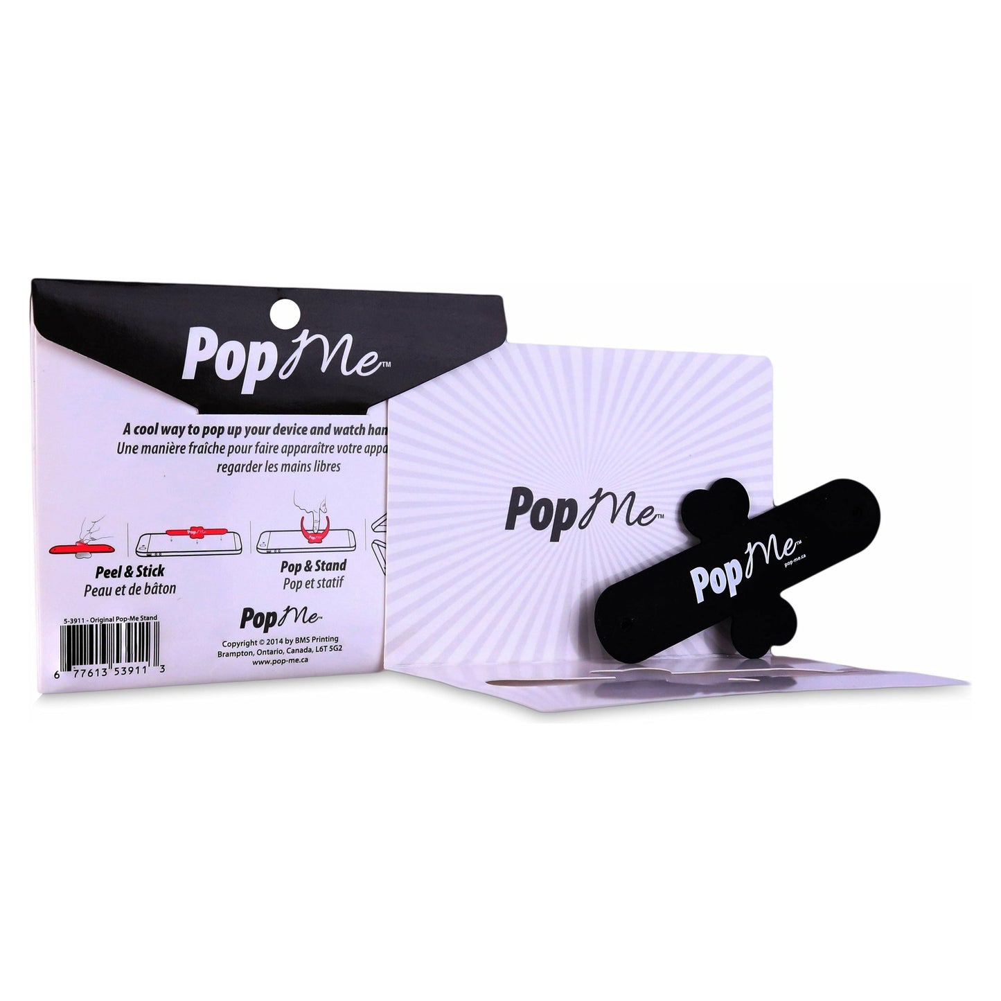 Pop Me Silicone Phone Stand - Black