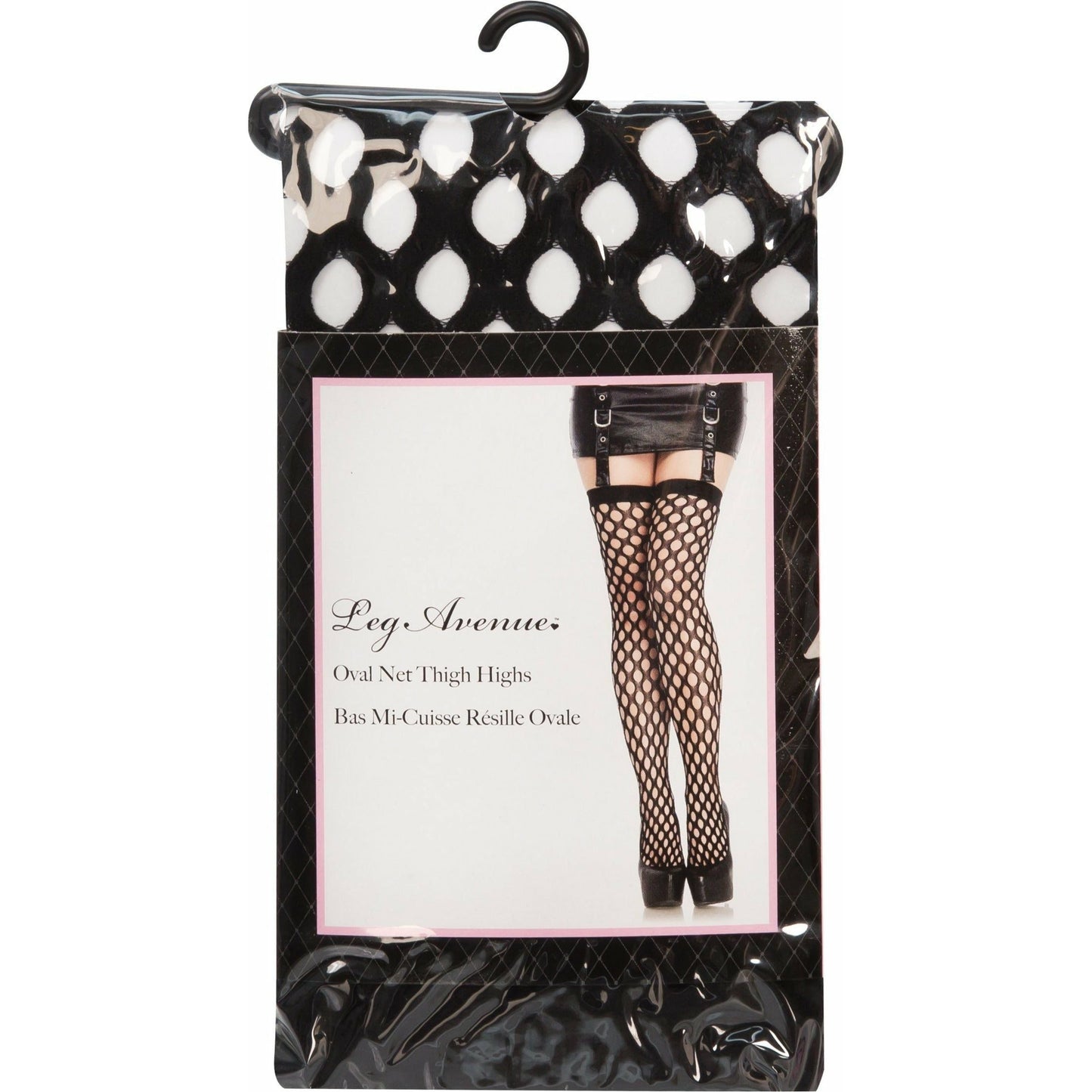 Leg Avenue Oval Net Thigh Highs- Black