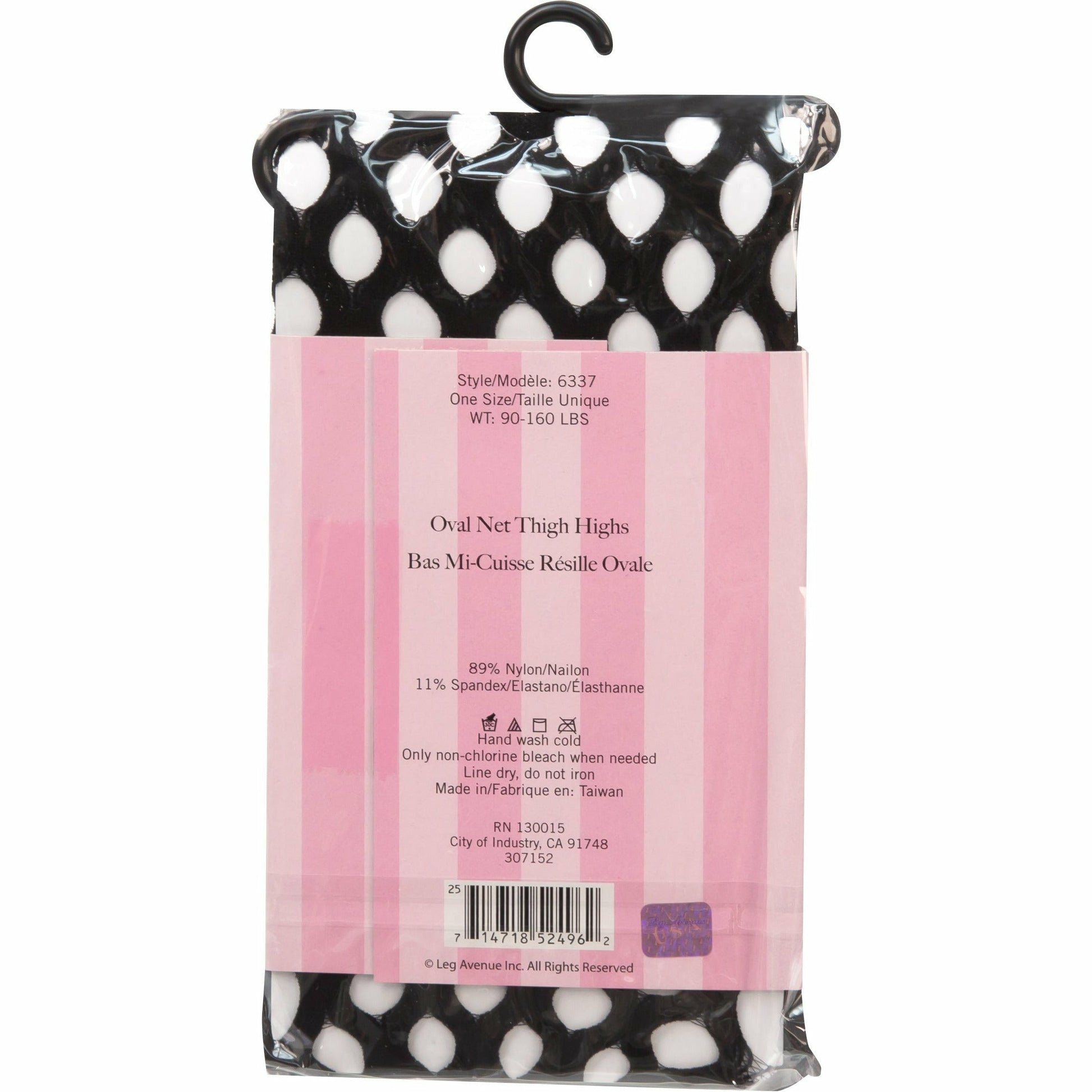 Leg Avenue Oval Net Thigh Highs- Black