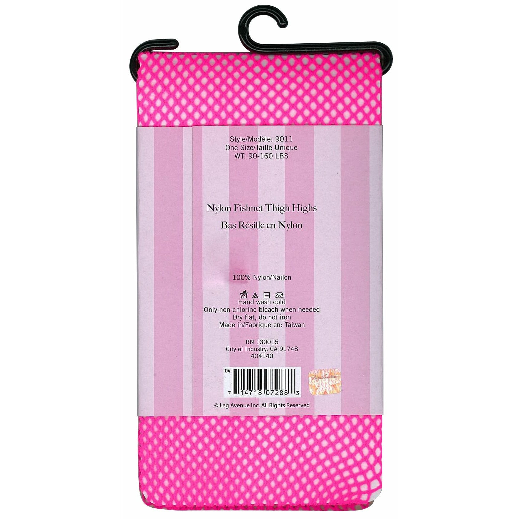 Leg Avenue ~ Nylon Fishnet Thigh Highs - Pink - OS