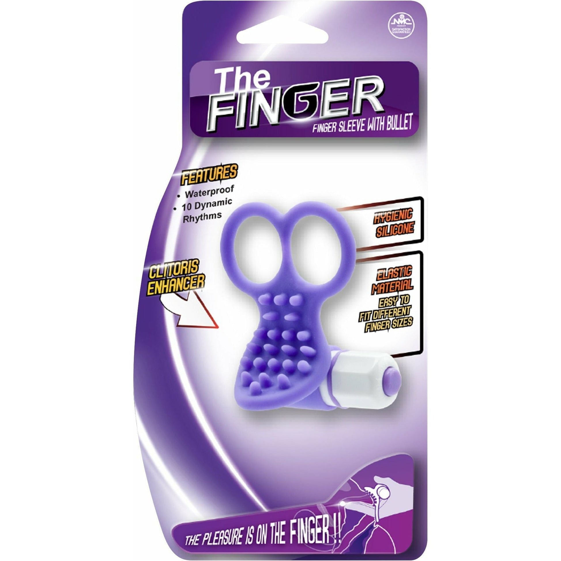 NMC The Finger Sleeve with Bullet - Nodules - Purple