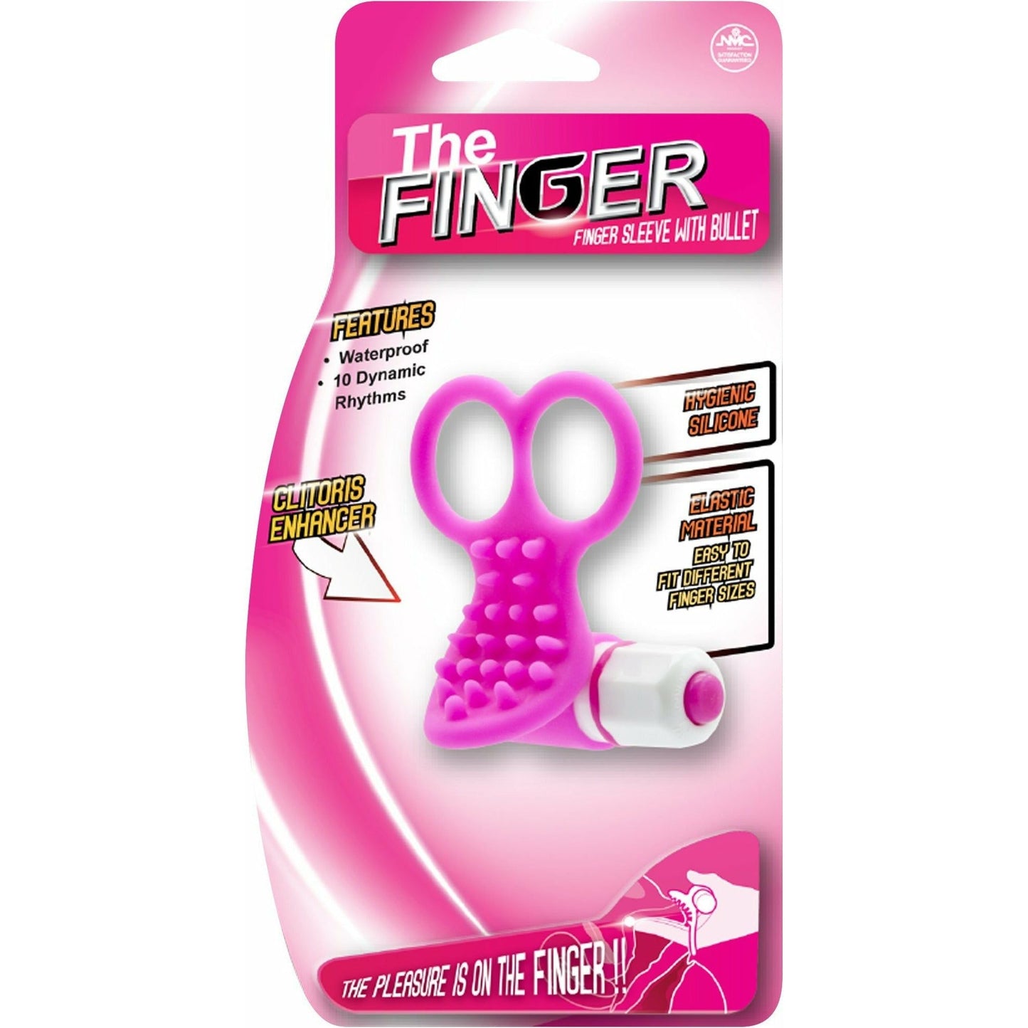 NMC The Finger Sleeve with Bullet - Nodules - Pink