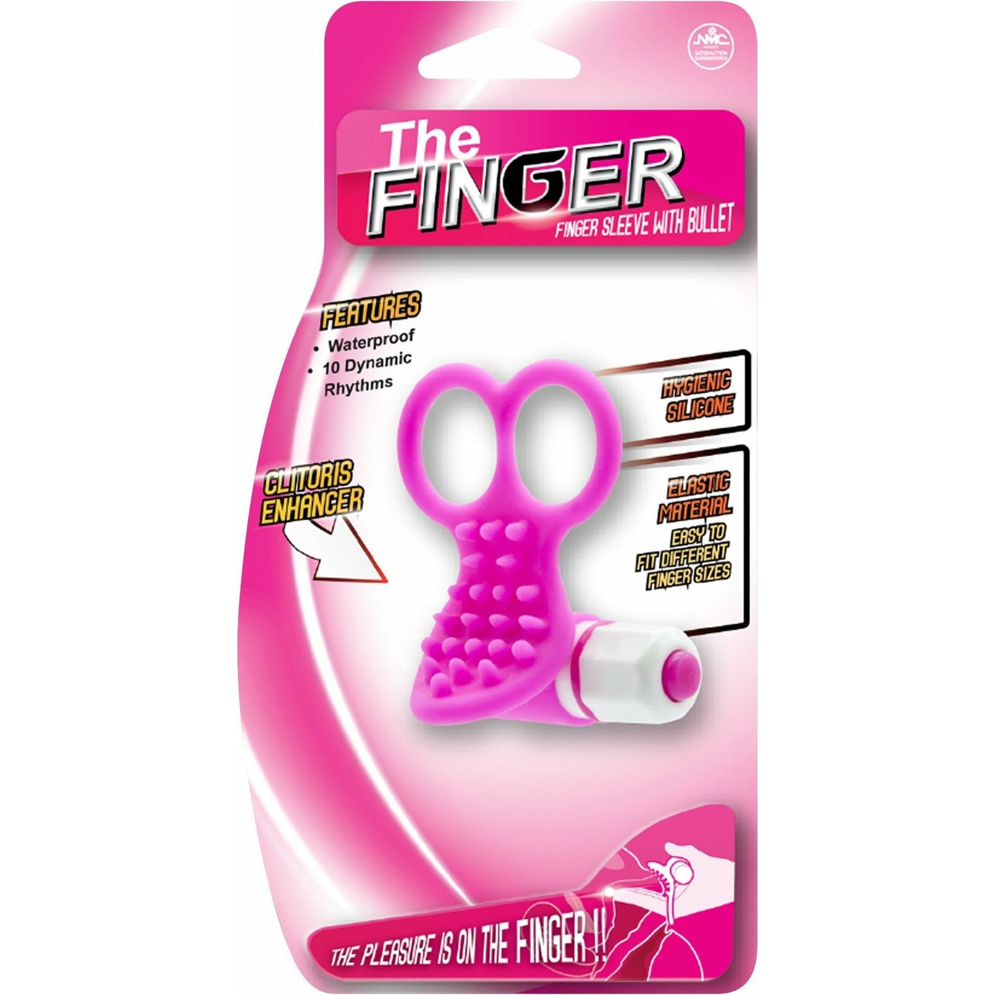 NMC The Finger Sleeve with Bullet - Nodules - Pink