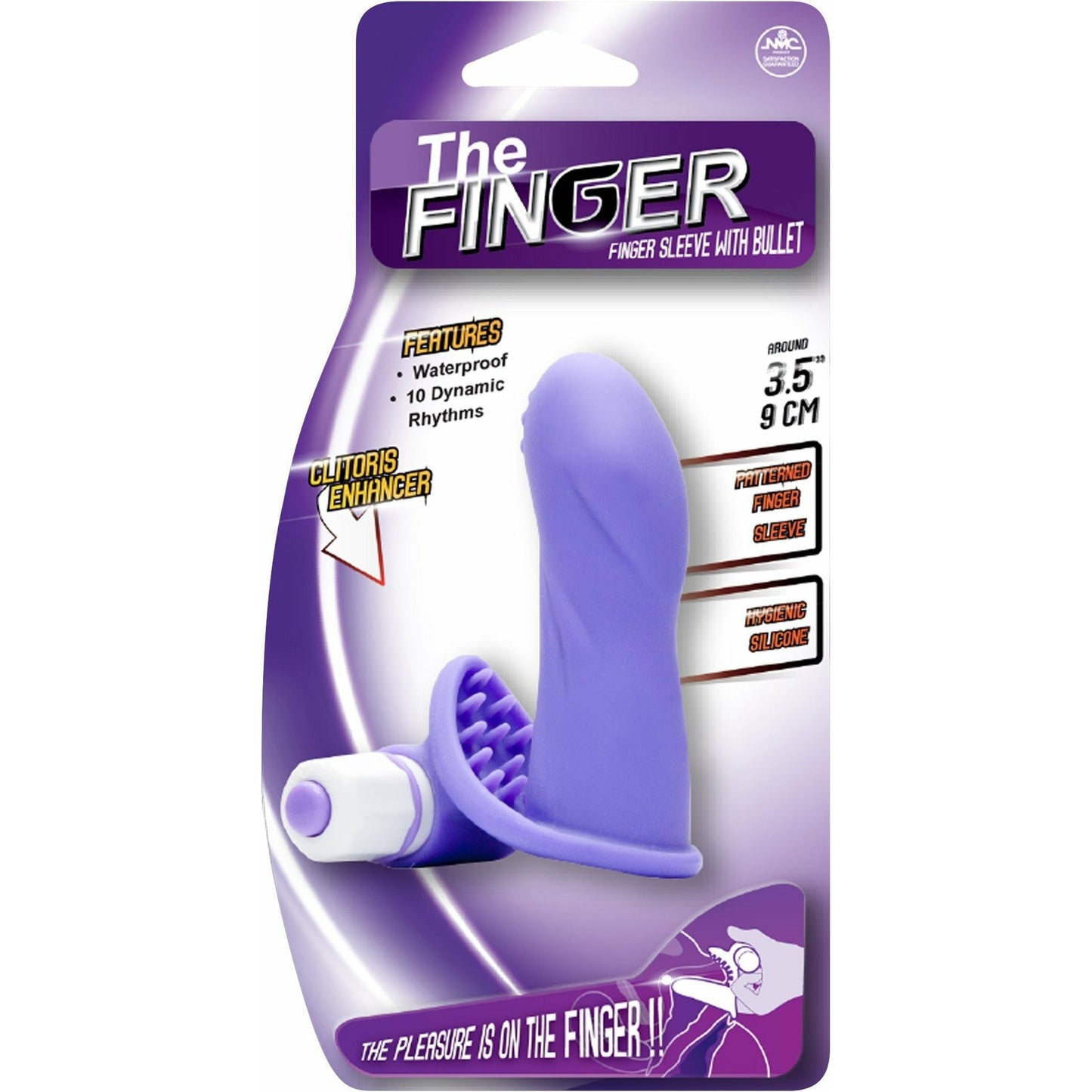 NMC The Finger Sleeve with Bullet - Dildo - Purple
