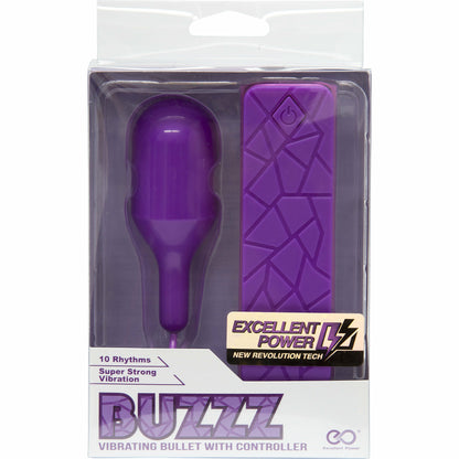NMC Buzzz - Bullet Vibrator with Remote - 3.5" - Purple
