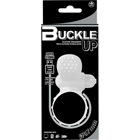 NMC Buckle Up - Vibrating Cock Ring - White