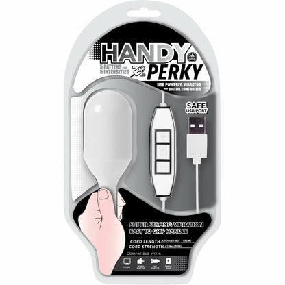 NMC Handy Perky - Bullet Vibrator with Remote - Rechargeable - White