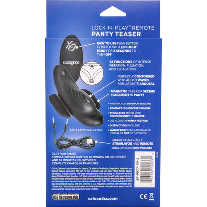 CalExotics® Lock-N-Play Remote Panty Teaser