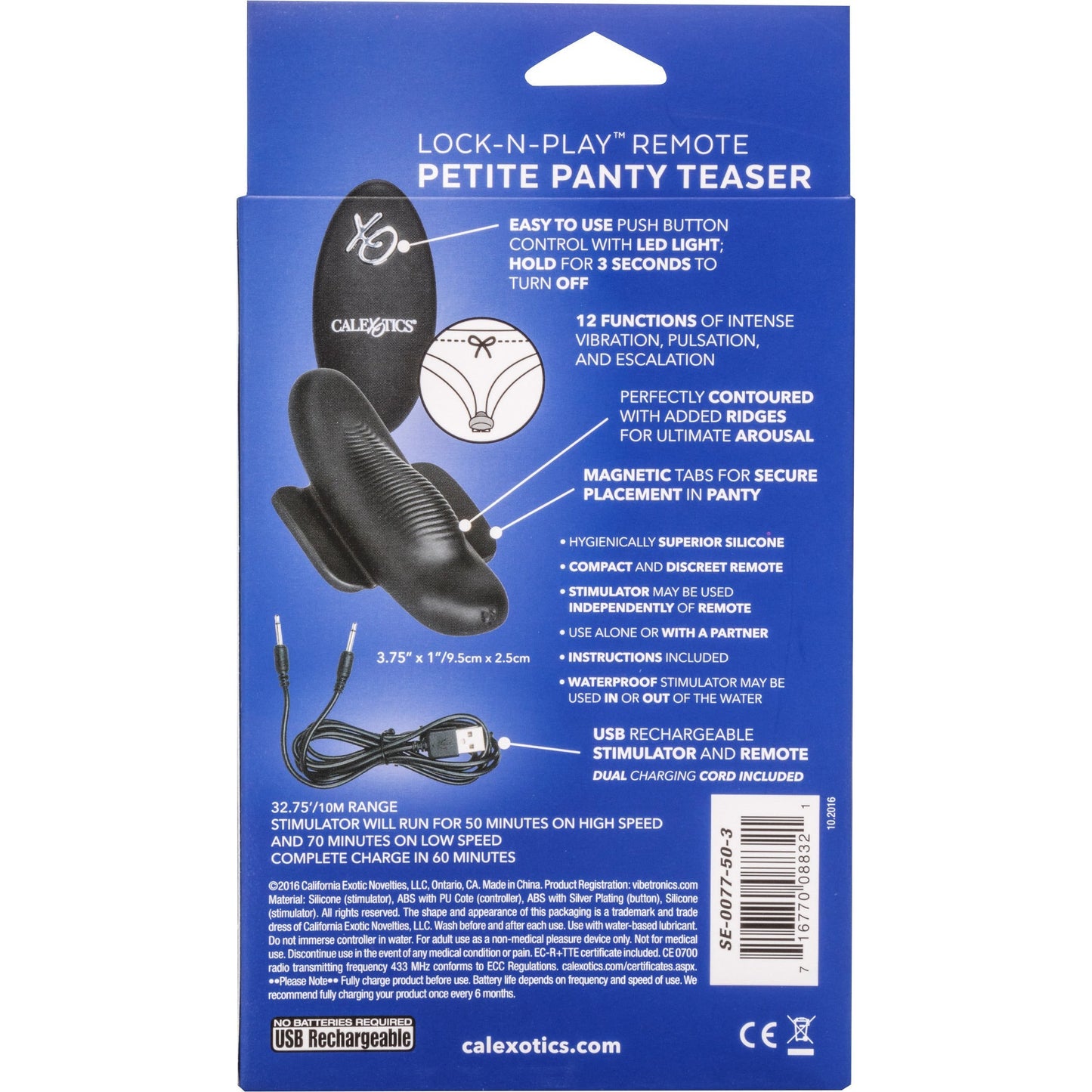 CalExotics® Lock-N-Play Remote Petite Panty Teaser