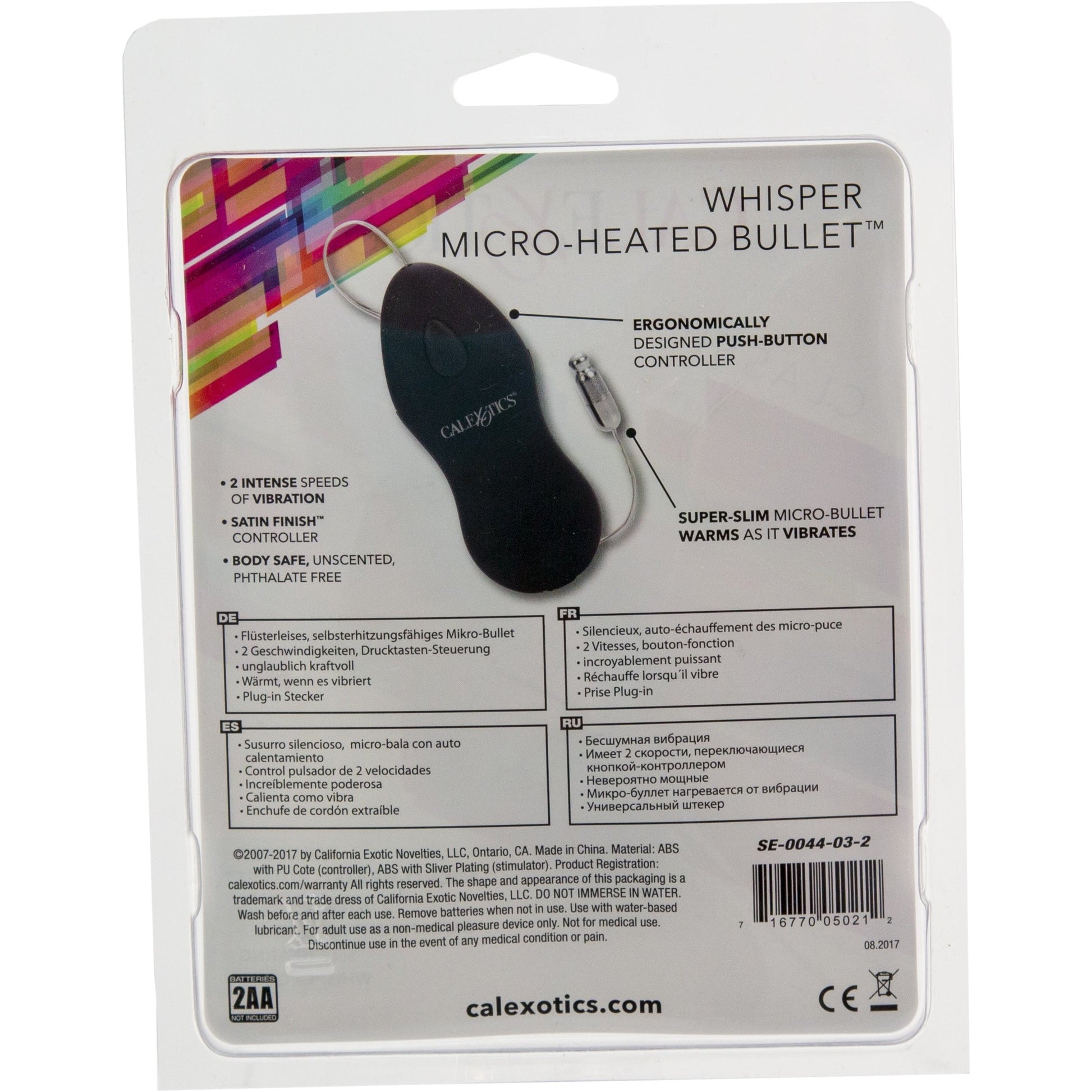 CalExotics® Whisper Micro-Heated Bullet - Black