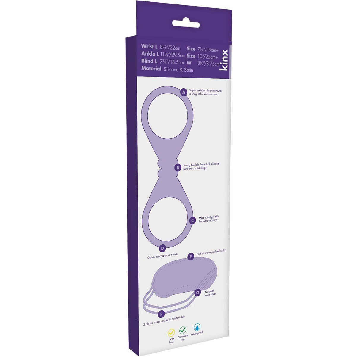 Kinx Bound to Please - Blindfold, Wrist & Ankle Cuffs