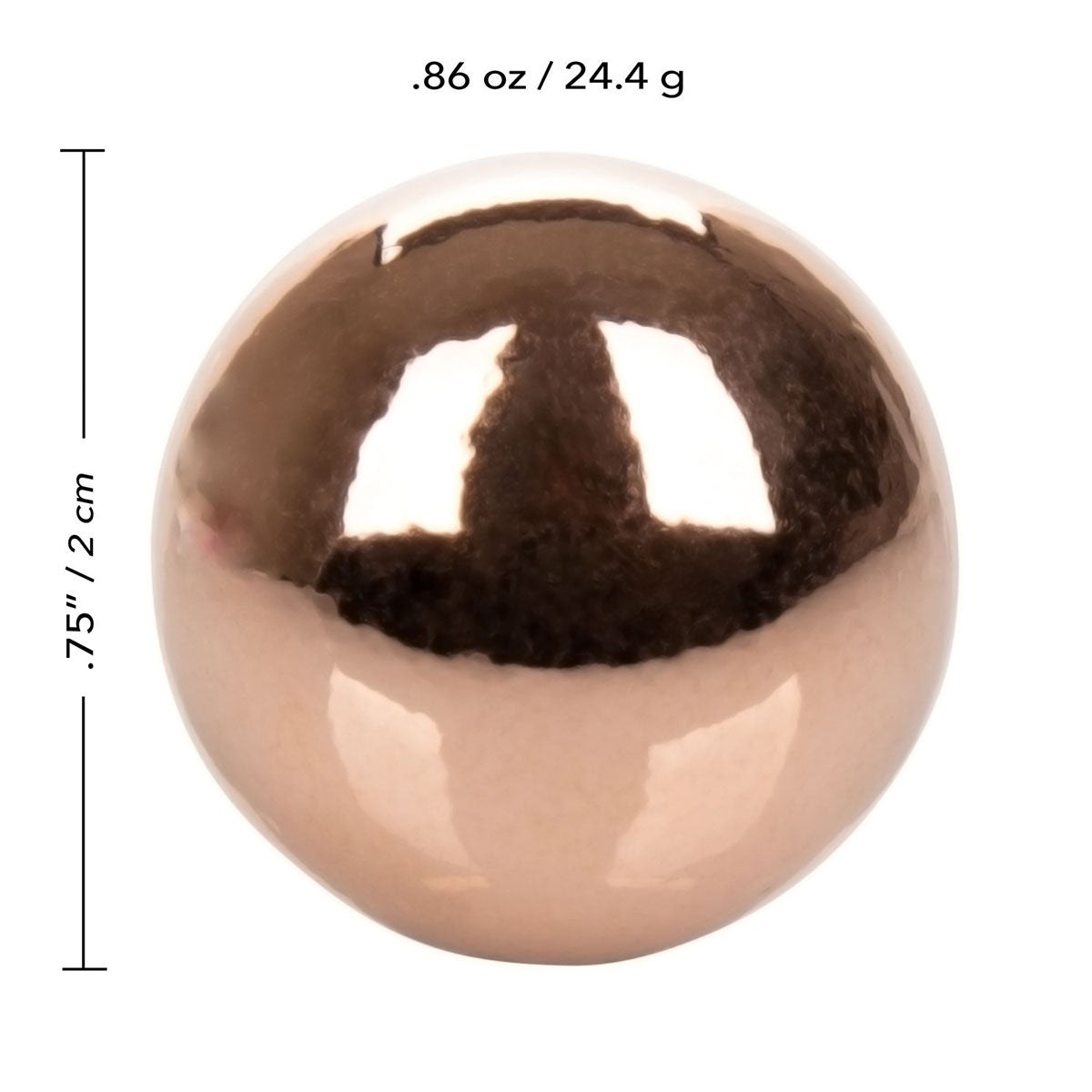 CalExotics – Climax Weighted Balls - Rose Gold
