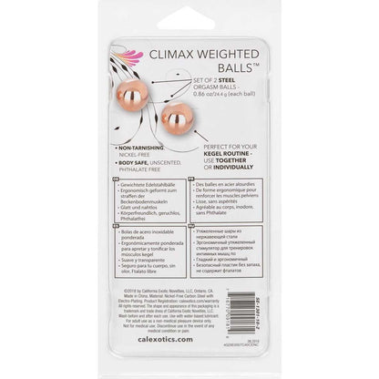 CalExotics – Climax Weighted Balls - Rose Gold