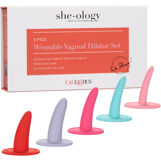 CalExotics® She-Ology – Wearable Dilator Set – 5 Piece – Multicolour