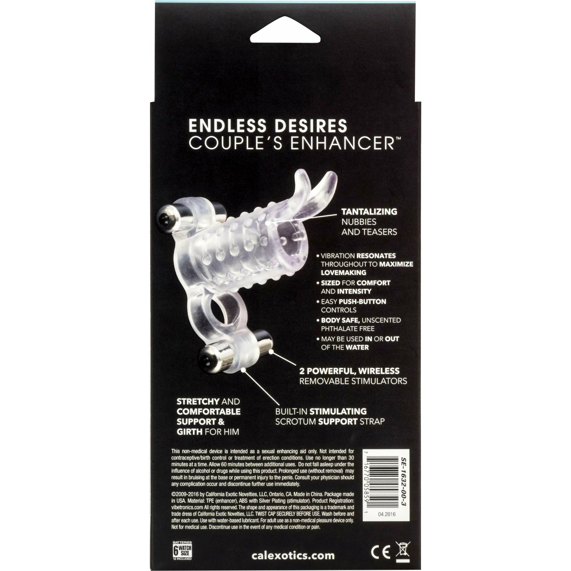 CalExotics® Endless Desires Couples Enhancer - Clear