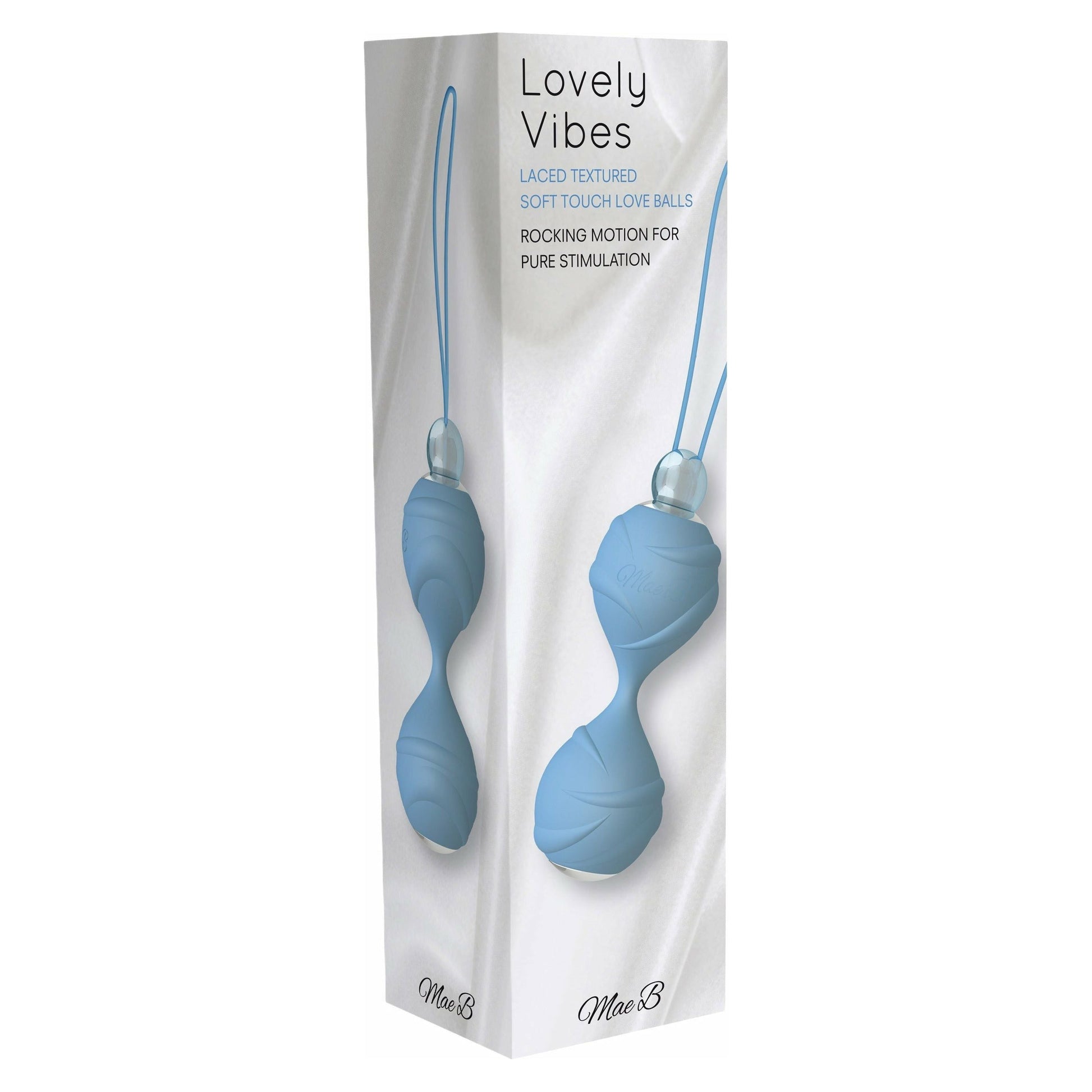 Mae B Lovely Vibes - Textured Kegel Balls - Blue