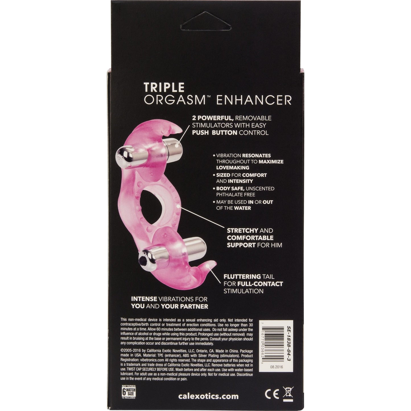 CalExotics® Triple Orgasm - Erection Enhancer