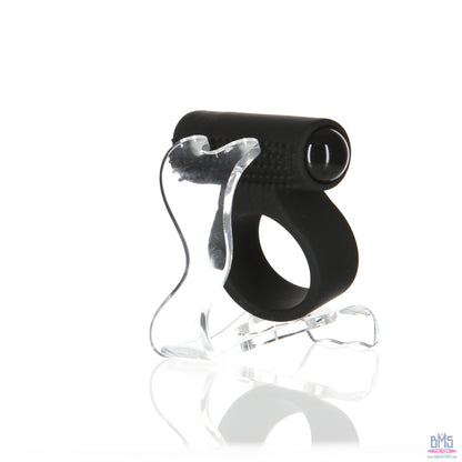 PowerBullet – Cosmic Ring – Vibrating Cock Ring – Black