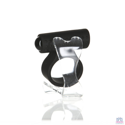 PowerBullet – Cosmic Ring – Vibrating Cock Ring – Black
