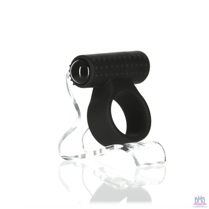 PowerBullet – Cosmic Ring – Vibrating Cock Ring – Black