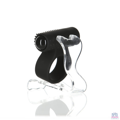 PowerBullet – Cosmic Ring – Vibrating Cock Ring – Black