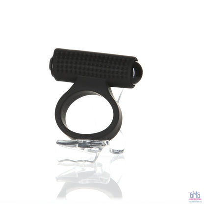 PowerBullet – Cosmic Ring – Vibrating Cock Ring – Black