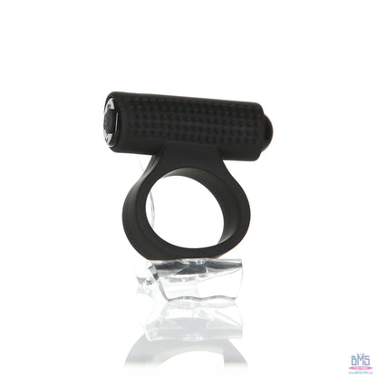 PowerBullet – Cosmic Ring – Vibrating Cock Ring – Black