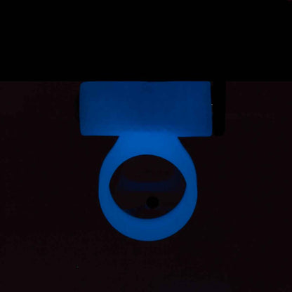PowerBullet – Cosmic Ring – Vibrating Cock Ring – Glow-in-the-Dark Blue