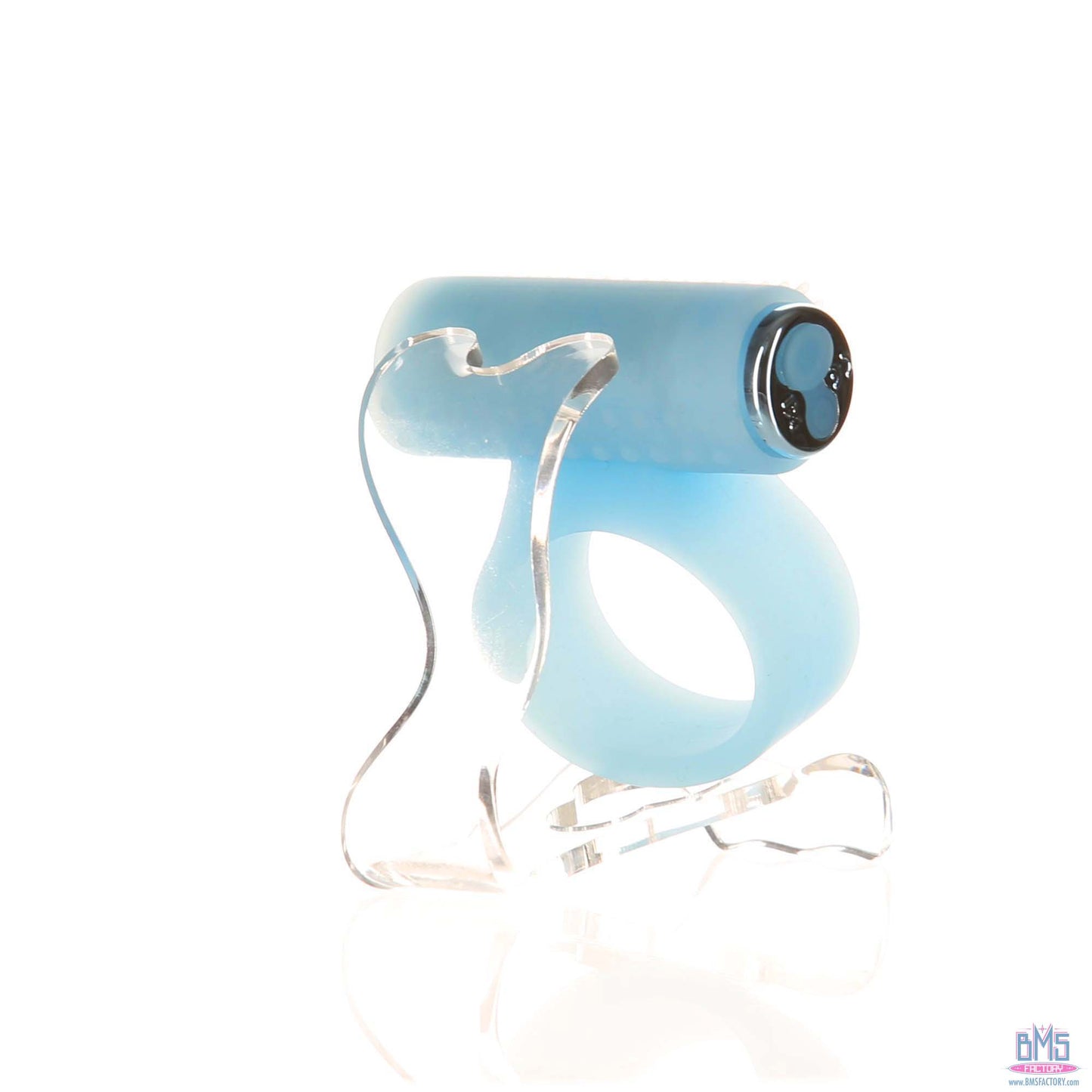 PowerBullet – Cosmic Ring – Vibrating Cock Ring – Glow-in-the-Dark Blue