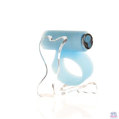 PowerBullet – Cosmic Ring – Vibrating Cock Ring – Glow-in-the-Dark Blue