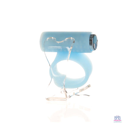 PowerBullet – Cosmic Ring – Vibrating Cock Ring – Glow-in-the-Dark Blue