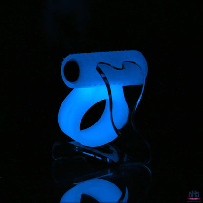 PowerBullet – Cosmic Ring – Vibrating Cock Ring – Glow-in-the-Dark Blue