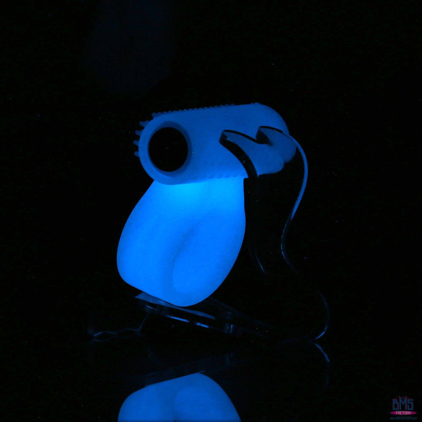 PowerBullet – Cosmic Ring – Vibrating Cock Ring – Glow-in-the-Dark Blue