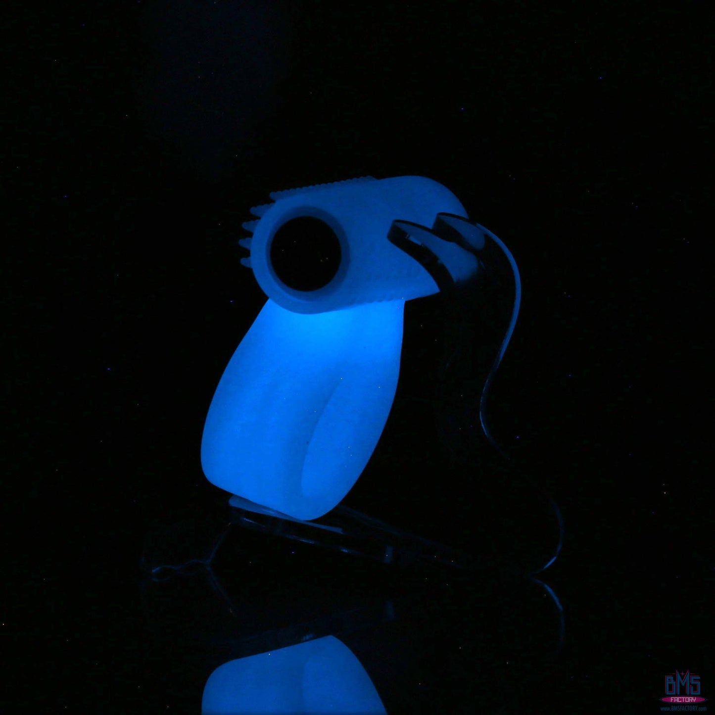 PowerBullet – Cosmic Ring – Vibrating Cock Ring – Glow-in-the-Dark Blue