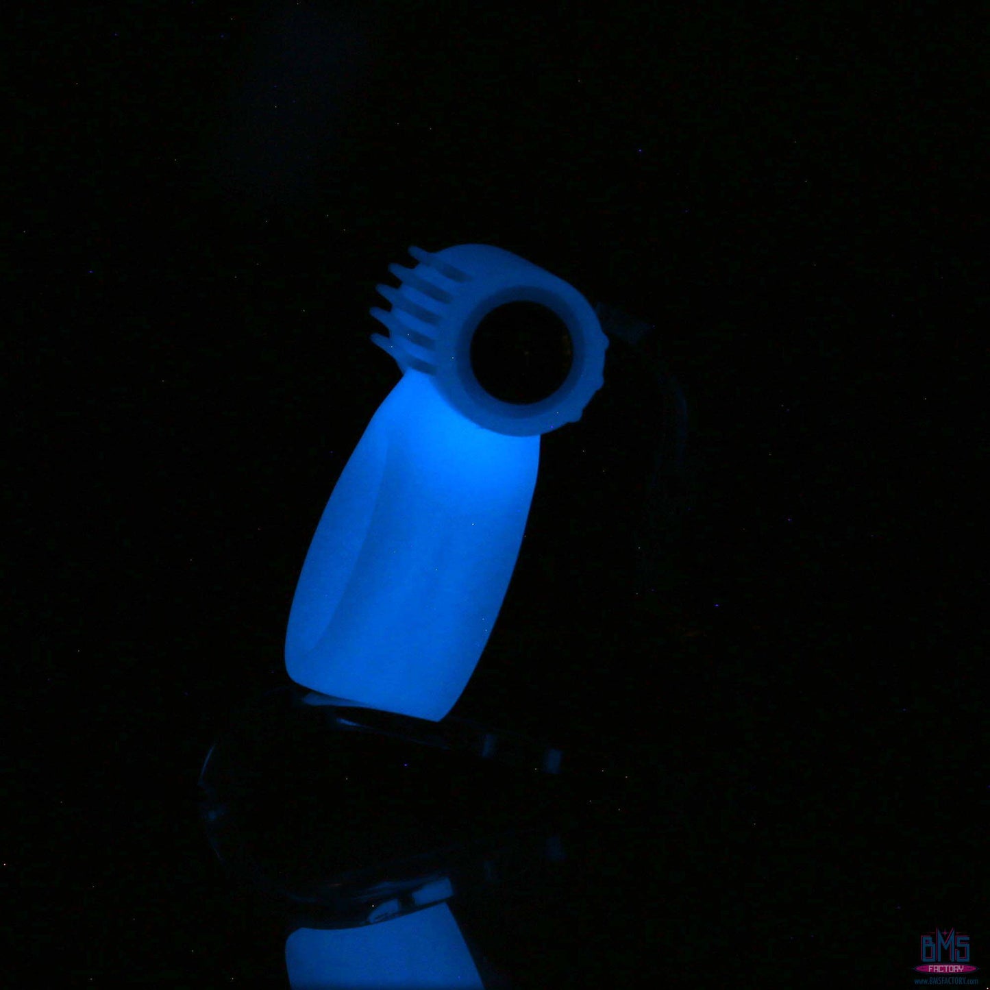 PowerBullet – Cosmic Ring – Vibrating Cock Ring – Glow-in-the-Dark Blue