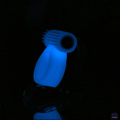 PowerBullet – Cosmic Ring – Vibrating Cock Ring – Glow-in-the-Dark Blue