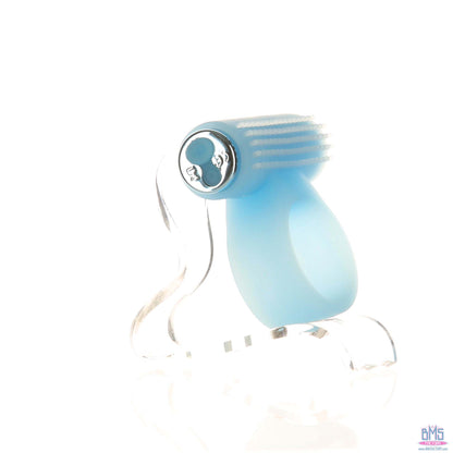 PowerBullet – Cosmic Ring – Vibrating Cock Ring – Glow-in-the-Dark Blue