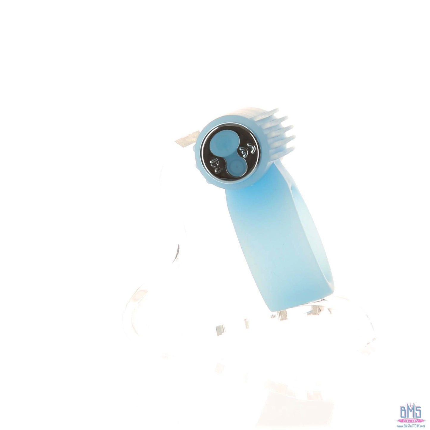 PowerBullet – Cosmic Ring – Vibrating Cock Ring – Glow-in-the-Dark Blue