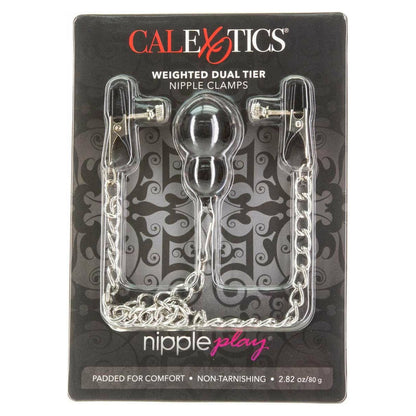 CalExotics® Nipple Play - Weighted Dual Tier Nipple Clamps