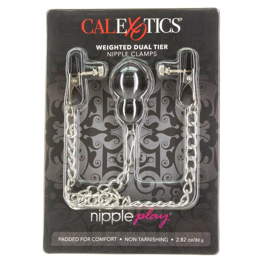CalExotics® Nipple Play - Weighted Dual Tier Nipple Clamps