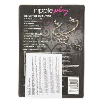CalExotics® Nipple Play - Weighted Dual Tier Nipple Clamps