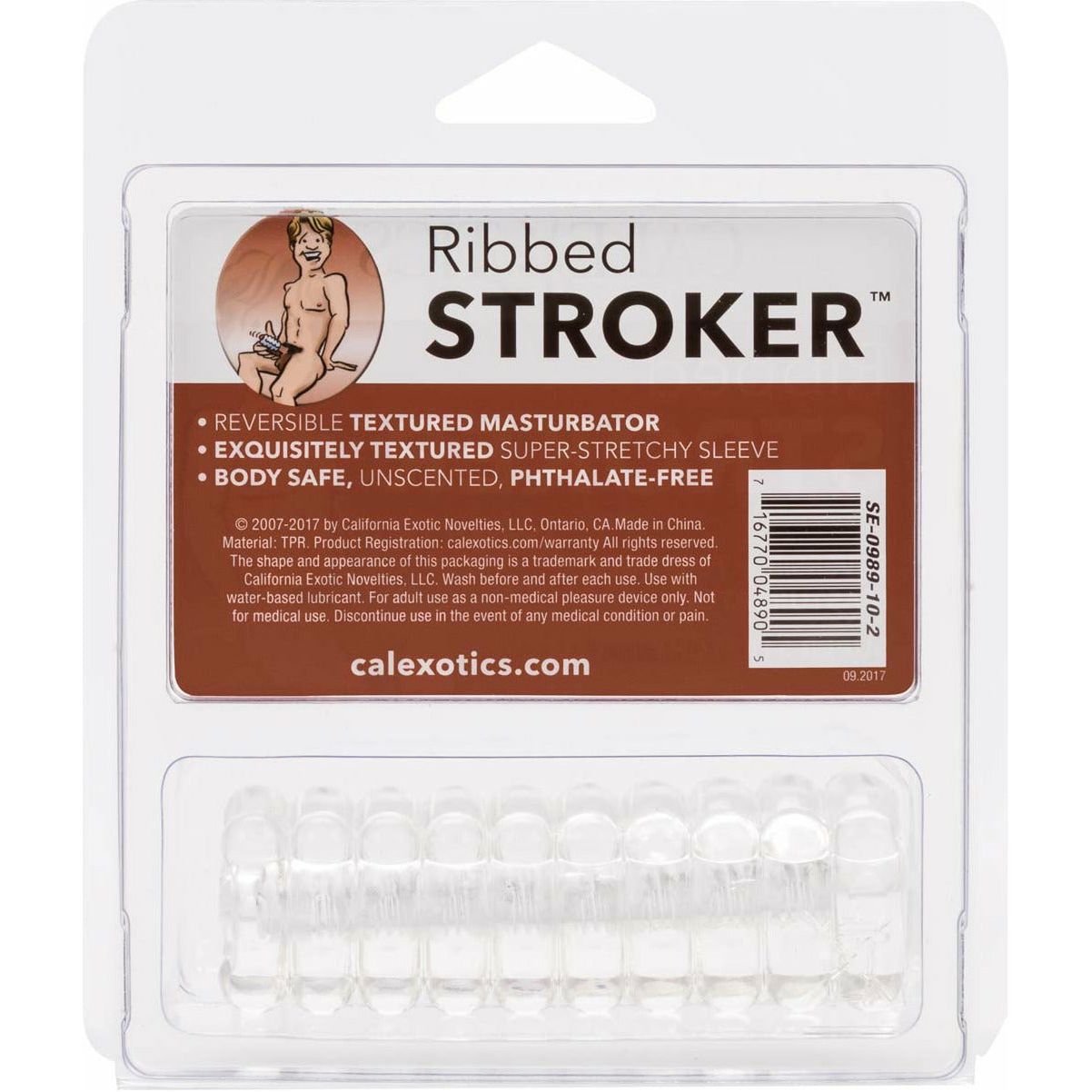 CalExotics® Ribbed Stroker - Clear