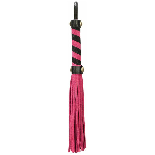 Punishment Small Whip - Fuchsia with Black and Fuchsia Handle