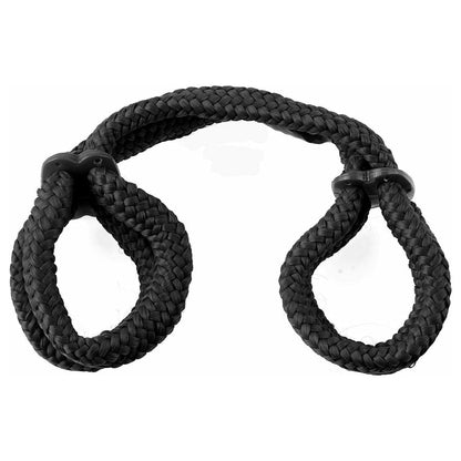Pipedream Products Fetish Fantasy Series Silk Rope Love Cuffs - Black