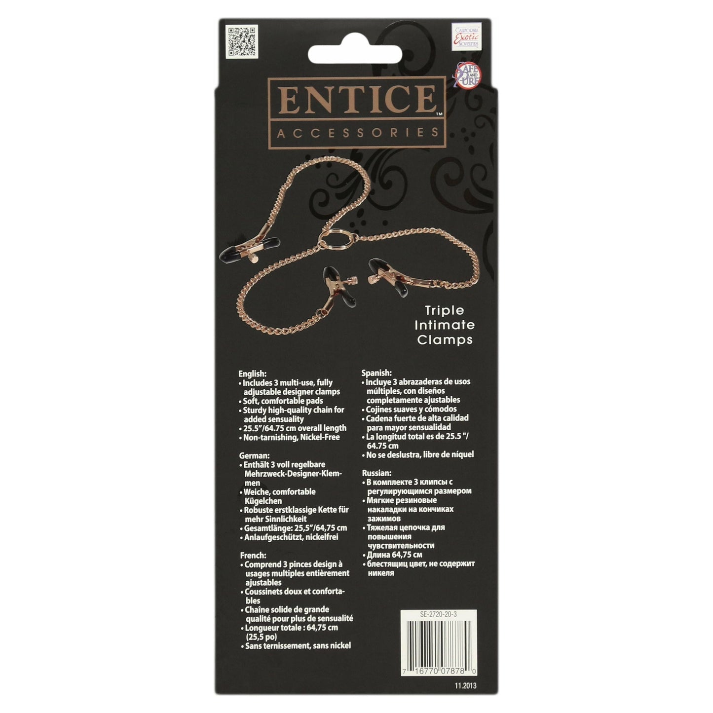 CalExotics® Entice Accessories Triple Intimate Clamps