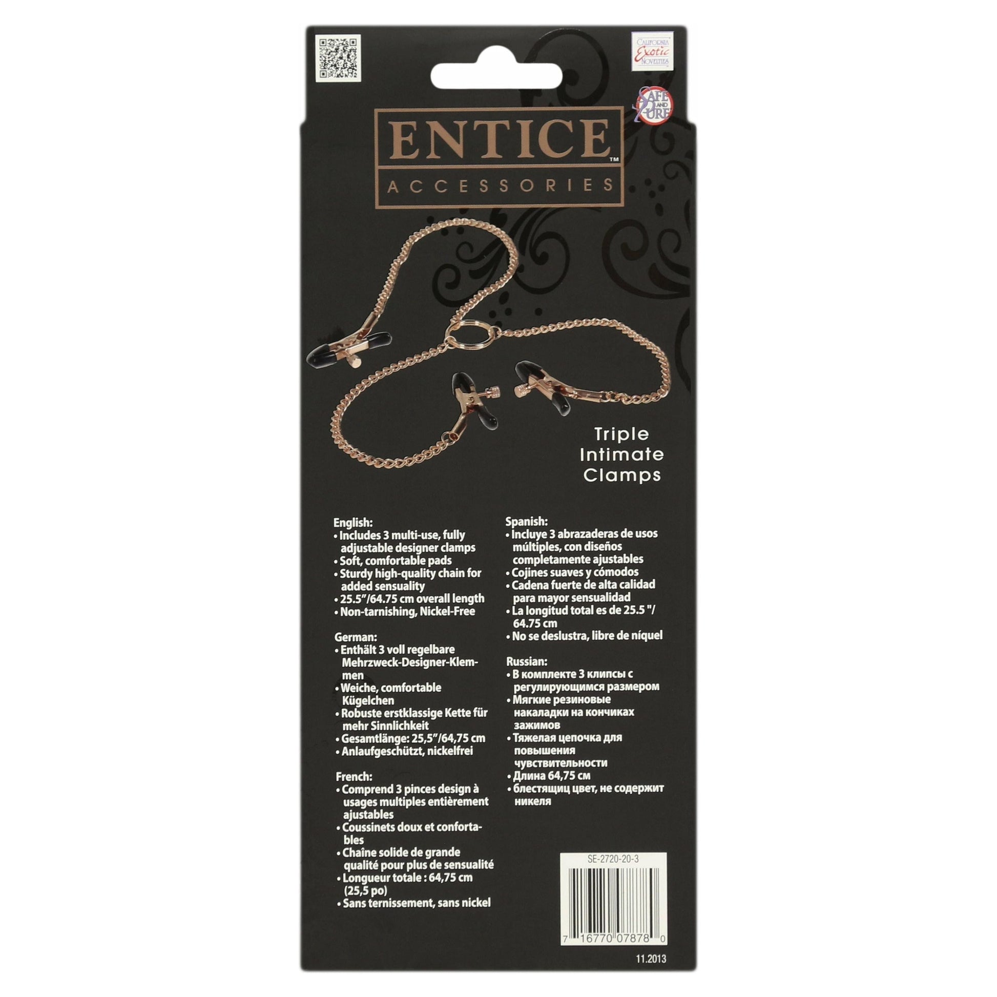 CalExotics® Entice Accessories Triple Intimate Clamps