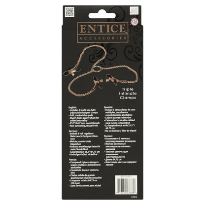 CalExotics® Entice Accessories Triple Intimate Clamps
