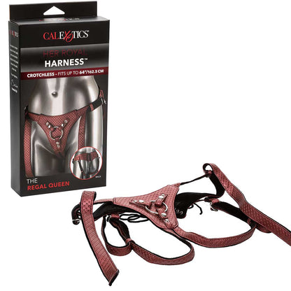 CalExotics® Her Royal Harness - The Regal Queen - Red