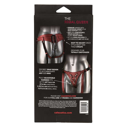 CalExotics® Her Royal Harness - The Regal Queen - Red