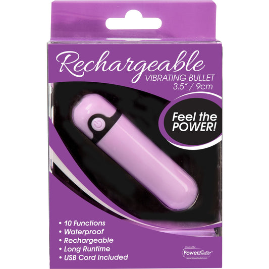PowerBullet Simple and True - Rechargeable Vibrating Bullet - Purple